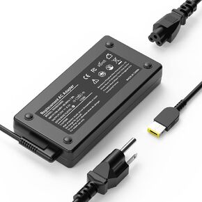 شاحن محول تيار متردد 170 واط متوافق مع Lenovo Thinkpad P1 P50 P51 P52 P53 P70 P15 P17 T15g W540 W541 T540p ADL170NDC2A ADL170NDC3A ADL170NLC3A Extreme Legion Y540 Y530 Y720 Y730 سلك إمداد الطاقة in Kuwait