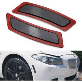 Crystal Clear/Smoke Lens Front Bumper Side Markers Light Reflector Replacement for 2011-16 BMW F10 F11 5 Series 525i 528i 530i 535i 545i 550i (Smoke len)