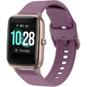 ViCRiOR Bands Compatible with ID205L Smart Watch, Quick Release Soft Silicone Fadeless Pattern Printed Floral Replacement Band for ID205L, ID205G ID205 ID205U ID205S