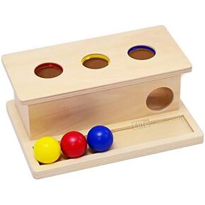 Elite Montessori Baby Object Permanence Ball Push Toddlers and Preschoolers Toy, 1 Year Old Up Baby Learning Material