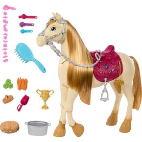 Barbie Horse with Sounds, Music & Accessories, Inspired The Great Horse Chase, Toy Moves, Dances & Blinks Eyes