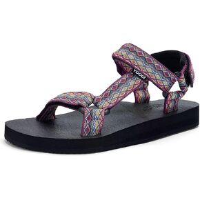 صنادل نسائية صنادل صيفية كاجوال للنساء مع نعل داخلي لحصيرة اليوجا ودعم قوس القدم، أحذية مائية خفيفة الوزن في الهواء الطلق in Kuwait