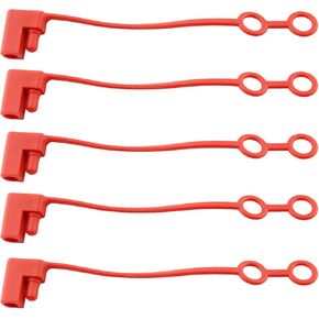 10PCS SAE Plug Replacement Waterproof Protection Cover Cap Lid Top, Red