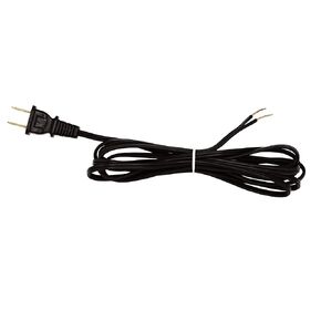 Creative Hobbies Black Lamp Cord, 12 Foot Long, Replacement Lamp Cord Lamp Repair Part, 18/2 SPT-1 Wire, UL Listed (1)