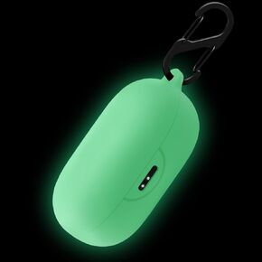 Geiomoo Silicone Case Compatible with Anker Soundcore Sport X10, Protective Cover with Carabiner (Emerald Green)