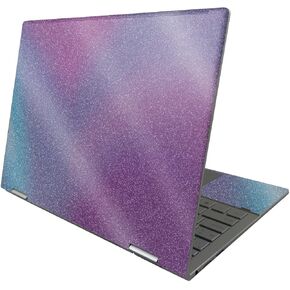 MightySkins Glossy Glitter Skin Compatible with HP Envy x360 13" (2022) - Purple Fog | Protective, Durable High-Gloss Glitter Finish | Easy to Apply, Remove, and Change Styles | Made in The USA