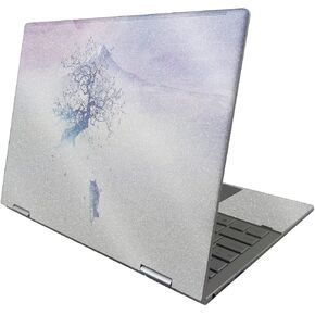 MightySkins Glossy Glitter Skin Compatible with HP Envy x360 13" (2022) - Long Way to Fuji | Protective, Durable High-Gloss Glitter Finish | Easy to Apply and Change Styles | Made in The USA