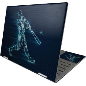 MightySkins Skin Compatible with HP Envy x360 13" (2022) - Glow Baseball | Protective, Durable, and Unique Vinyl Decal wrap Cover | Easy to Apply, Remove, and Change Styles | Made in The USA