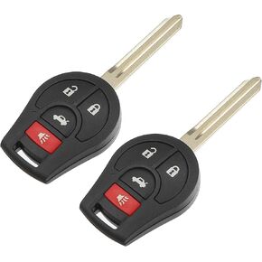 ACROPIX 315 MHz Key Fob Keyless Entry Remote Fit for Nissan Rogue 2013-2015 for Nissan Versa Sentra 2013-2019 CWTWB1U751 - Pack of 2 Black