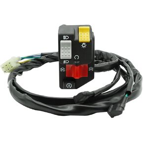 M MATI Handlebar Control Switch Start Kill Stop Headlight button for Honda FourTrax Recon 250 TRX250TM 2007-2017 35150-HM8-B62 35150-HM8-B61