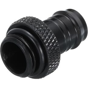 MECCANIXITY Barb Fittings Soft Tubing G1/4" to 3/8" OD 10mm ID Hose Fitting Adapter Black Brass for PC Water Cooling System