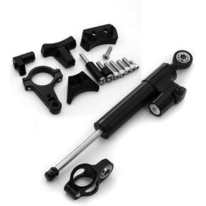 Fit For Ninja400 2018 2019 2020 2021 CNC Motorcycle Steering Damper Stabilizer Buffer Control Bar with Mounting Bracket Support Kit Full Set