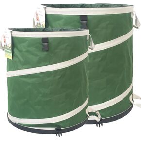 24 Gallon & 46 Gallon Collapsible Trash Can with Solid Bottom Yard Garden Bags for Pop-Up Trash Can,RV Camping Waste Bin,Yard Waste Bag,Debris Bag,Recycle Bin,Laundry Hamper,Lawn Grass,Weeds,Leaf Bags