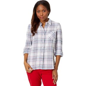 Tommy Hilfiger Women's Plaid Lurex Button Up Shirt