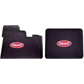 Peterbilt Motors Logo Rubber Semi Truck Front Set Floor Mats 2004 & Older