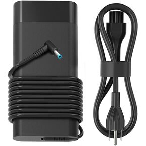 135W Laptop Charger Compatible with HP Spectre x360 15t-df100 CTO,HP Pavilion Gaming 15 17 ec0013dx 15-ec0751ms L15534-001 TPN-DA11 TPN-CA13 OMEN AC Adapter Power Supply Cord