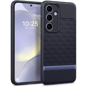 Caseology Parallax Case Compatible with Samsung Galaxy S24 Case, [Enhanced Ergonomic Design] Military Grade Drop Tested (2024) - Matte Black