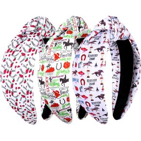NVENF 3PCS Easter Mexican 4th of July headbands Western Headbands Colorful Pride Headbands Holiday Hair Accessories Outfits