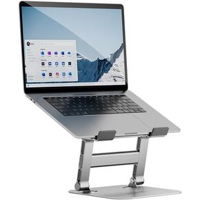 VAJUN Adjustable Laptop Stand for Desk, Portable Computer Stand for Laptop Shelf Riser Holder, Home Office Supplies Desk Accessories for 10 to 15.6 inch Dell HP MacBook Pro, Tablets PC Tray (Grey)