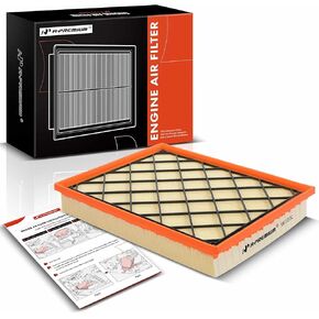 A-Premium Engine Air Filter Compatible with BMW E70 Series X5, 2009-2014, L6 3.0L, Flexible Panel, Replace# 13717798342