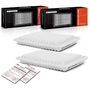 A-Premium 2-PC Engine Air Filter Compatible with Toyota Vehicles - Camry 2007-2009 2.4L, Camry 2010-2017 2.5L, Venza 2009-2016 2.7L - Gas L4 Engine - Replace# 17801-0H050