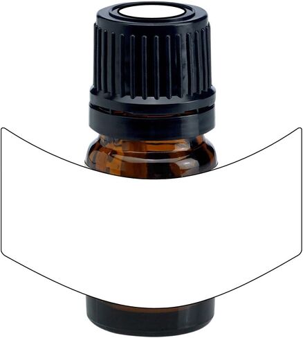 ملصقات الزيوت العطرية Mr-Label - للطابعة النافثة للحبر/الليزر - تناسب زجاجات وبكرات 5 مل/10 مل/15 مل/30 مل - مقاومة للتلطخ | غراء قوي (400 مستطيل) in Saudi Arabia