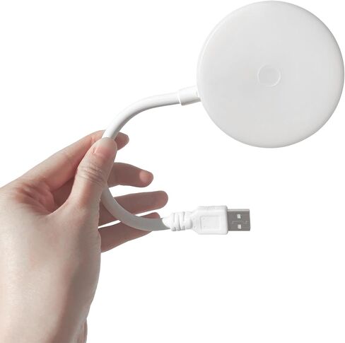 Flexible LED Ambient Light, Mini USB Night Lights,Plug in LED Bulb,Emergency Lighting,Compact,Ideal for Bedroom,Bathroom,Nursery,Hallway,Outdoor Camping,Reading(4 Pack White Lights)(White) in Saudi Arabia