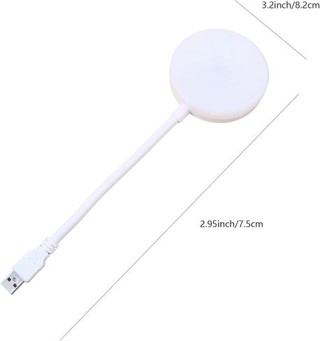 Flexible LED Ambient Light, Mini USB Night Lights,Plug in LED Bulb,Emergency Lighting,Compact,Ideal for Bedroom,Bathroom,Nursery,Hallway,Outdoor Camping,Reading(4 Pack White Lights)(White) in Saudi Arabia