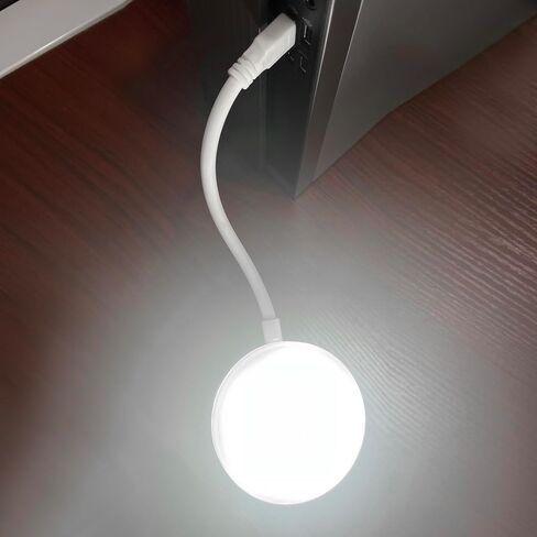 Flexible LED Ambient Light, Mini USB Night Lights,Plug in LED Bulb,Emergency Lighting,Compact,Ideal for Bedroom,Bathroom,Nursery,Hallway,Outdoor Camping,Reading(4 Pack White Lights)(White) in Saudi Arabia
