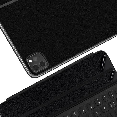 IMMOENUC 5-in-1 Tablets Skin Sticker Decals for 2022/2021/2020/2018 Apple iPad Pro 12.9 inch Smart Keyboard Folio PVC Material Solid Color Protective Film TPU Keyboard Film & ipad Screen Film（Black） in Saudi Arabia