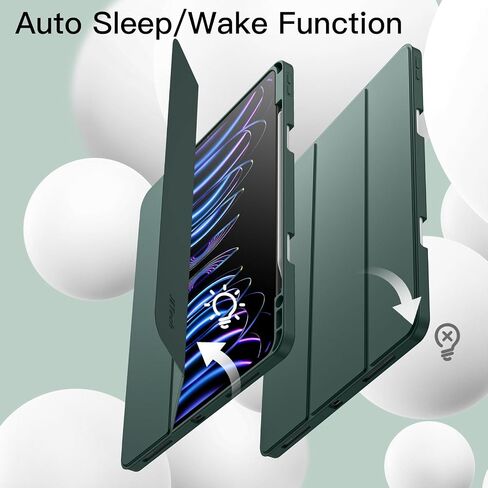 JETech Case for iPad Pro 12.9" 6th/5th Gen (2022/2021), Black in Kuwait