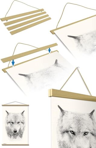Trends International Pokémon - Kanto Grid Wall Poster, 22.375" x 34", Print and Black Hanger Bundle in Saudi Arabia