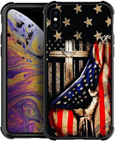 DAIZAG Case Compatible with iPhone 8 Plus Case,American Flag Eagle rip Oak camo Case for iPhone 7 Plus Cases for Man Woman, Protection Shockproof Anti-Scratches TPU Case Cover in Saudi Arabia