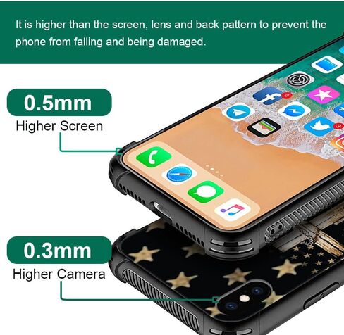 DAIZAG Case Compatible with iPhone 8 Plus Case,American Flag Eagle rip Oak camo Case for iPhone 7 Plus Cases for Man Woman, Protection Shockproof Anti-Scratches TPU Case Cover in Saudi Arabia