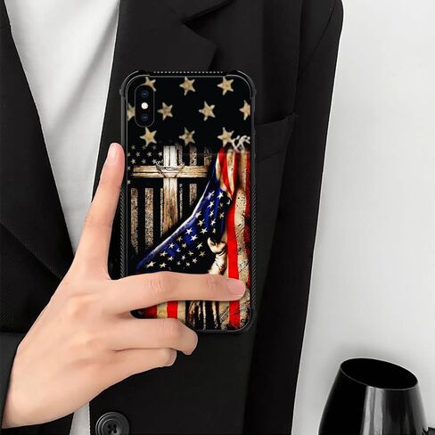 DAIZAG Case Compatible with iPhone 8 Plus Case,American Flag Eagle rip Oak camo Case for iPhone 7 Plus Cases for Man Woman, Protection Shockproof Anti-Scratches TPU Case Cover in Saudi Arabia