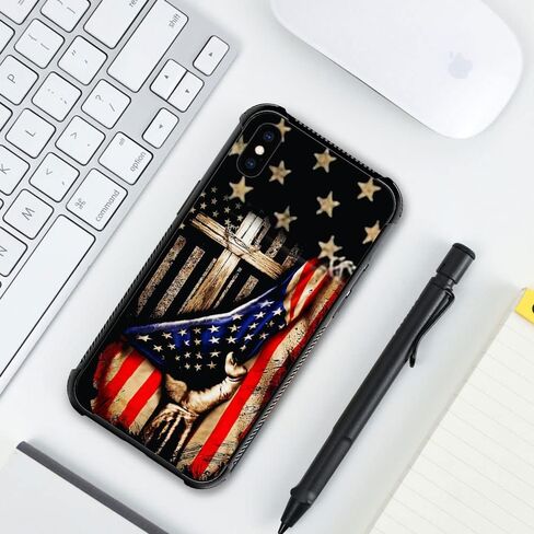 DAIZAG Case Compatible with iPhone 8 Plus Case,American Flag Eagle rip Oak camo Case for iPhone 7 Plus Cases for Man Woman, Protection Shockproof Anti-Scratches TPU Case Cover in Saudi Arabia