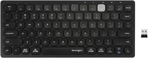 Kensington Multi-Device Dual Wireless Compact Keyboard - Silver (K75504US) in Saudi Arabia