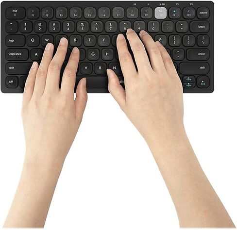 Kensington Multi-Device Dual Wireless Compact Keyboard - Silver (K75504US) in Saudi Arabia