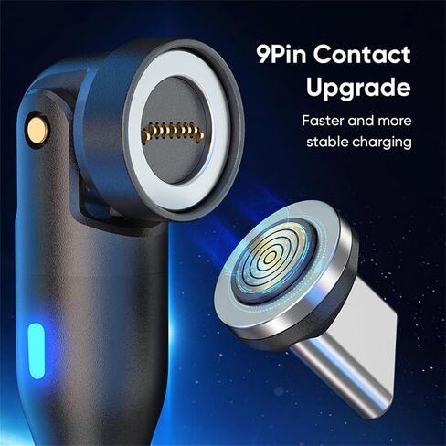 Magnetic Adapapter Tips 3 Pack 9 PIN USB2.0 480MPS Phone OTG Charging Replacement Tips Including Micro+iProduct+Type C Phone Cable Male Adapter in Saudi Arabia