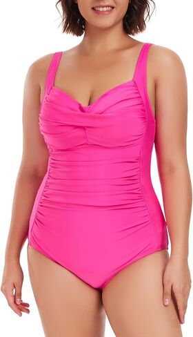 بدلة سباحة نسائية من قطعة واحدة مقاس كبير من Ocean Blues للتحكم في البطن قطعة واحدة in Kuwait