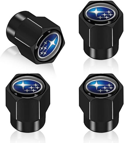 Genuine Leather Keychain for Acura, Car Key Chain with 4PCS Tire Valve Stem Caps for Men Women, Car Accessories, Black in Saudi Arabia