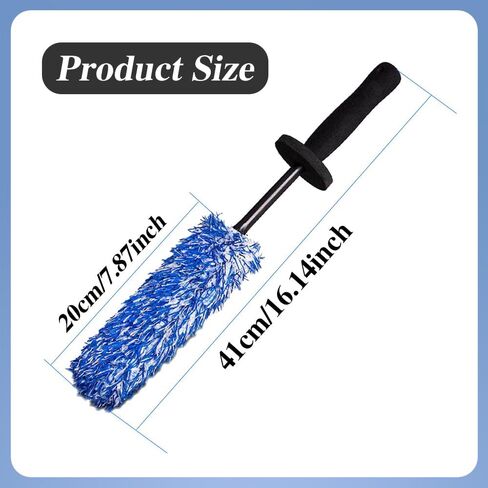 فرشاة العجلات، فرشاة تفصيل السيارة، فرشاة غسيل السيارة، فرشاة تنظيف العجلات الناعمة غير المعدنية، فرشاة تفاصيل الإطار من الألياف الدقيقة المقاومة للخدش، عالمية للعجلات والحواف وأطراف العادم والدراجات النارية in Kuwait