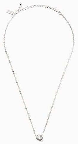 Kate Spade New York Infinity & Beyond Knot Silver Plated Charm Pendant Necklace in Saudi Arabia
