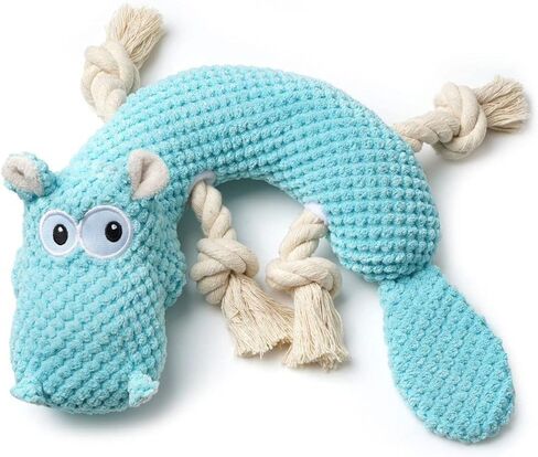 Tough Plush Animal Dog Toys Dog Squeaky Toys Puppy Pet Assortment Dog Toy Dog Bear Design Squeak Toy for Small Medium Large Dogs in Kuwait