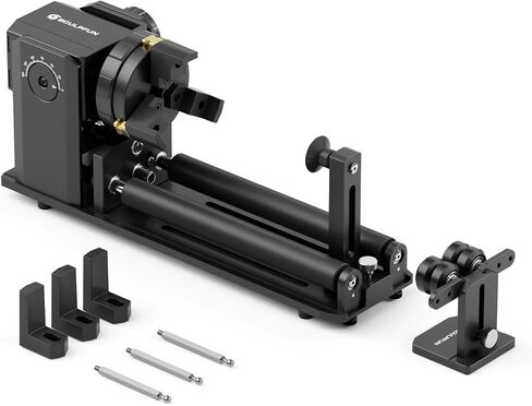 SCULPFUN RA Pro Max 4 in 1 Laser Rotary Roller, 180° Adjustable 3 Jaw Rotary Chuck for Laser Engraver for Engraving Rings, Spherical, Cylindrical Objects, Irregular Items in Saudi Arabia