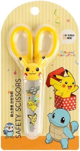 1 Count Pikachu Safety Scissors with Cover (Yellow) in Kuwait