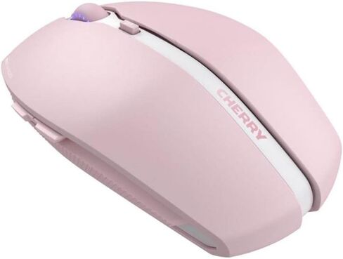 Cherry GENTIX BT Wireless Bluetooth Mouse, Multi-Device Function for up to 3 Devices, Switchable Resolution (1000/2000 DPI), 7 Buttons and Scroll Wheel, Battery Operated, Black (Frosted Silver) in Kuwait