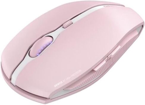 Cherry GENTIX BT Wireless Bluetooth Mouse, Multi-Device Function for up to 3 Devices, Switchable Resolution (1000/2000 DPI), 7 Buttons and Scroll Wheel, Battery Operated, Black (Frosted Silver) in Kuwait