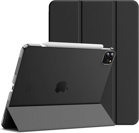 JETech Case for iPad Pro 11 Inch, 2022/2021/2020 Model, Slim Stand Hard Back Shell Smart Cover with Auto Wake/Sleep (Black) in Saudi Arabia