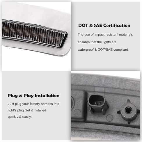 2 قطعة مصابيح LED للعلامات الجانبية الأمامية متوافقة مع LC500H 2018-2023 / LC 500 2018-2020 / LC 500 Base، LC 500 Convertible 2021-2022 / LC 500h / LC 500h BASE/LC 500h Touring in Kuwait